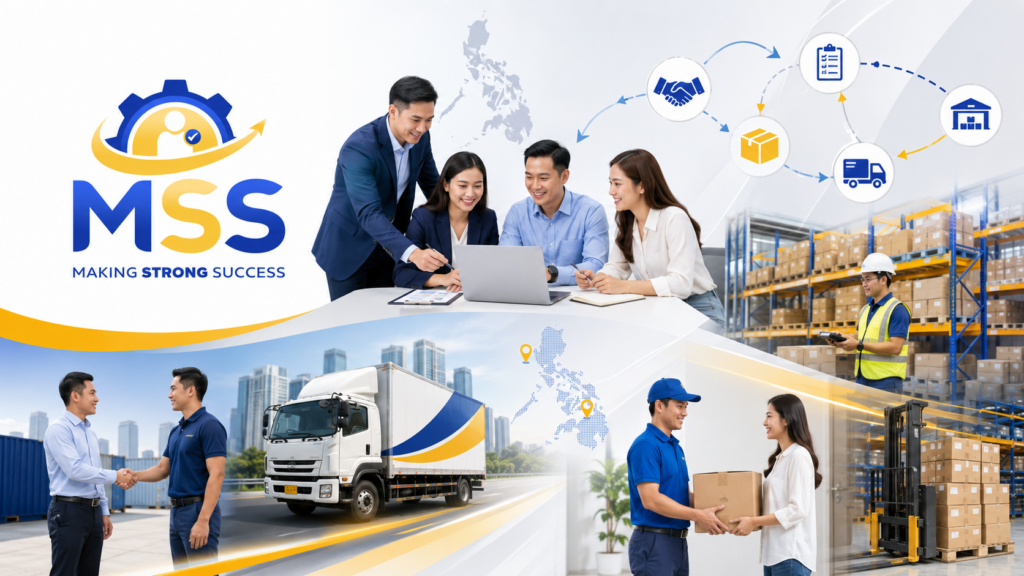 Basic Supply Chain Management Training in the Philippines featuring procurement, inventory, warehousing, logistics, transportation, supplier coordination, and customer fulfillment