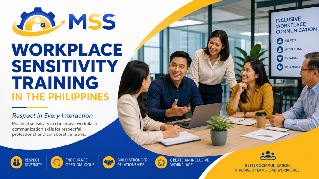 Workplace Sensitivity Training in the Philippines featuring Filipino employees practicing respectful and inclusive workplace communication